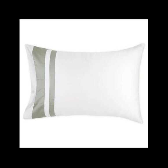 NIB [ 1 King ] Pillow Sham for Frette At Home Brenta in‎ Ivory / Sage Green - Picture 10 of 12
